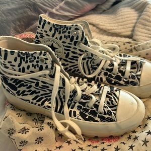 Platform Converse Black &White US 8